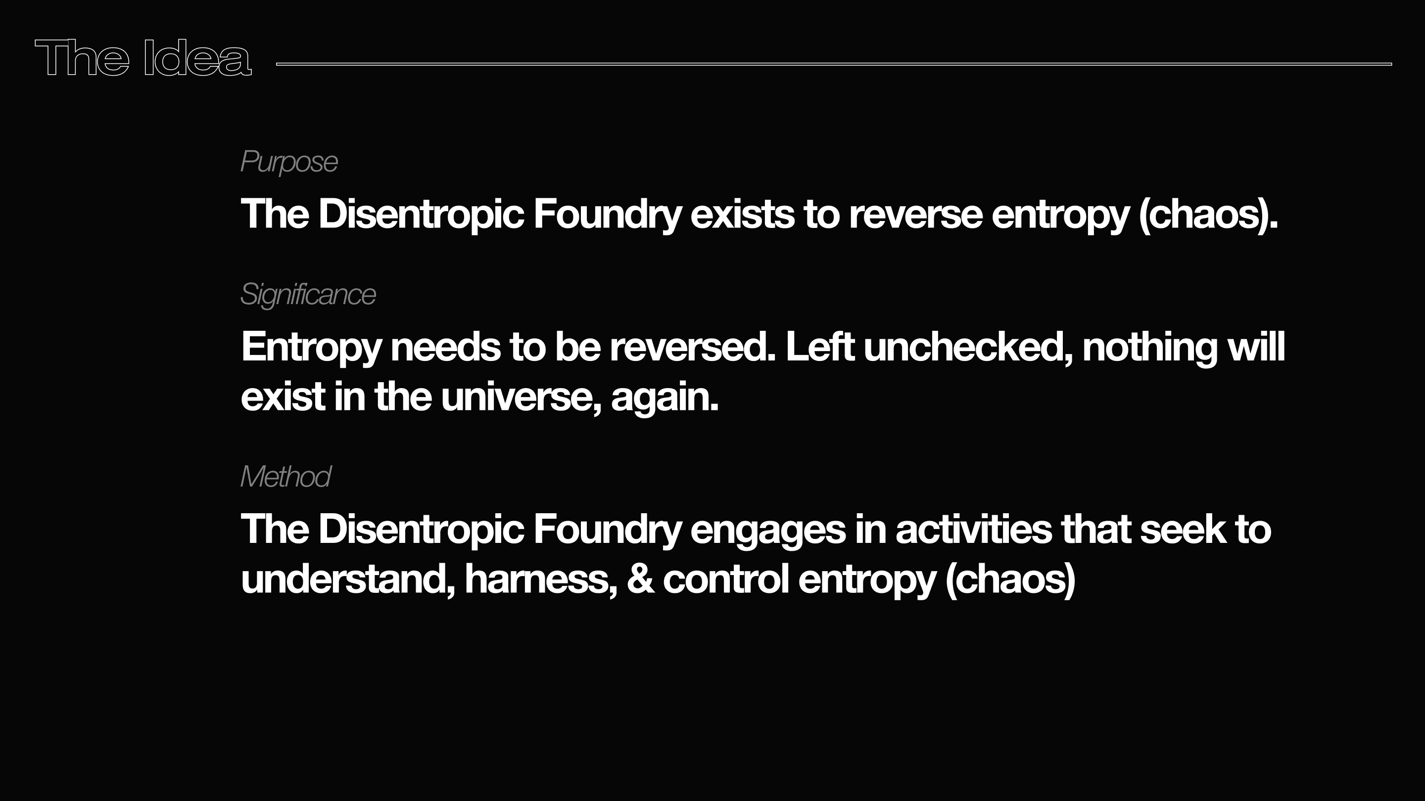 Purpose, significance, and method