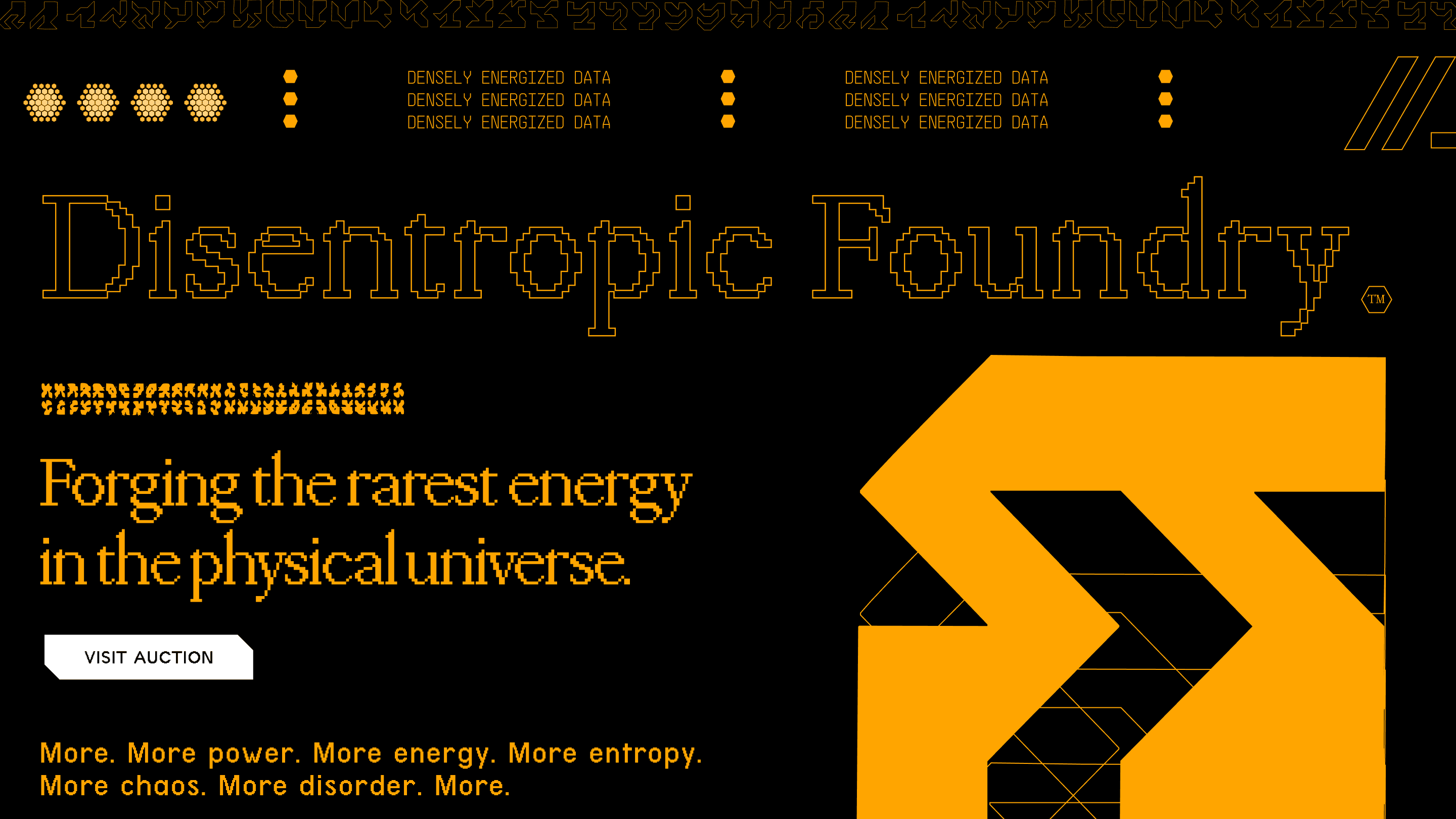 Disentropic Foundry landing page