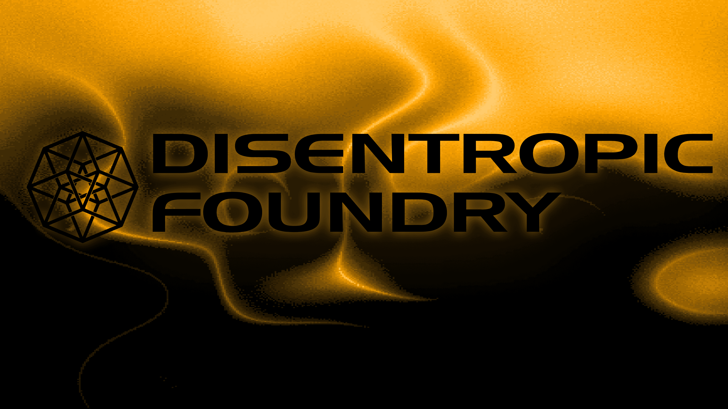 Logo with flowing energy background