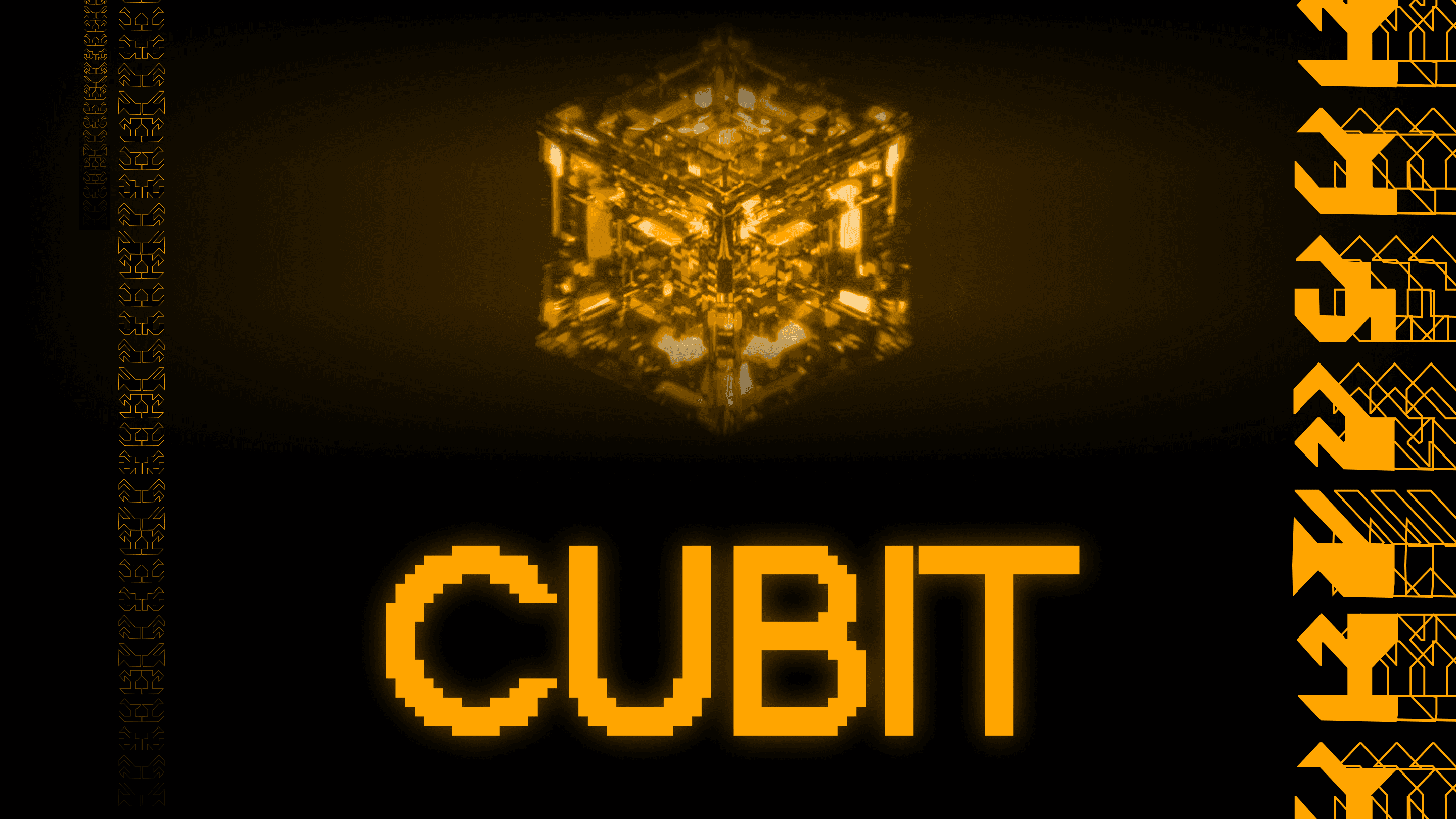 3D rendered golden Cubit